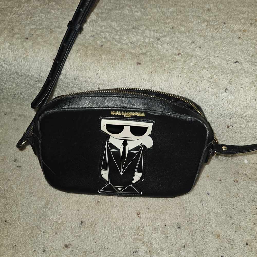 Karl Lagerfeld Black Crossbody Bag
